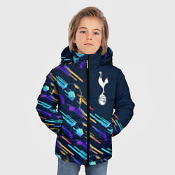 Куртка зимняя для мальчика Tottenham градиентные мячи, цвет: 3D-черный — фото 2