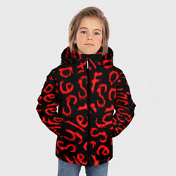 Куртка зимняя для мальчика Sally face pattern game, цвет: 3D-светло-серый — фото 2