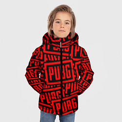 Куртка зимняя для мальчика PUBG pattern games, цвет: 3D-красный — фото 2