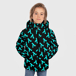 Куртка зимняя для мальчика Half life pattern freeman valve, цвет: 3D-черный — фото 2