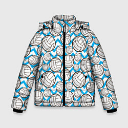 Зимняя куртка для мальчика Мячи волейбольные паттерн