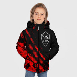 Куртка зимняя для мальчика Roma sport grunge, цвет: 3D-красный — фото 2