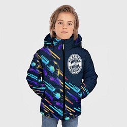 Куртка зимняя для мальчика Bayern градиентные мячи, цвет: 3D-черный — фото 2
