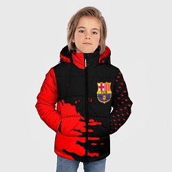 Куртка зимняя для мальчика Barcelona краски спорт, цвет: 3D-черный — фото 2