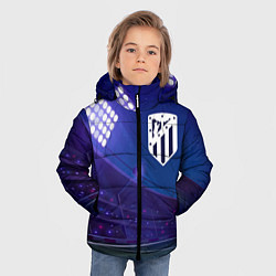 Куртка зимняя для мальчика Atletico Madrid ночное поле, цвет: 3D-черный — фото 2