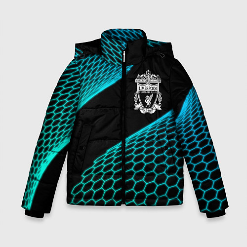 Зимняя куртка для мальчика Liverpool football net / 3D-Черный – фото 1