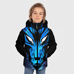 Куртка зимняя для мальчика Genshin Impact - Волк Севера, цвет: 3D-светло-серый — фото 2