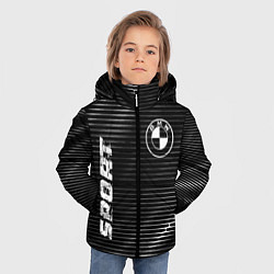Куртка зимняя для мальчика BMW sport metal, цвет: 3D-черный — фото 2