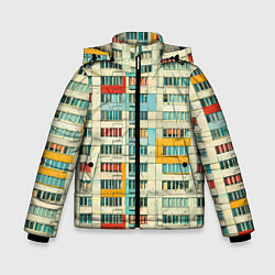 Куртка зимняя для мальчика Яркая панелька, цвет: 3D-красный