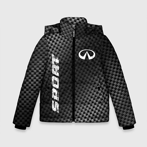 Зимняя куртка для мальчика Infiniti sport carbon / 3D-Черный – фото 1