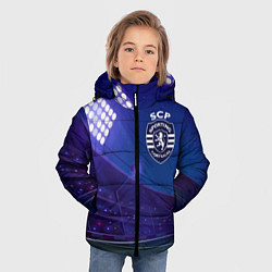 Куртка зимняя для мальчика Sporting ночное поле, цвет: 3D-черный — фото 2