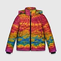 Куртка зимняя для мальчика Тай-даечка, цвет: 3D-черный
