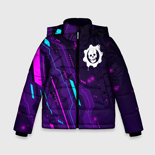 Зимняя куртка для мальчика Gears of War neon gaming / 3D-Черный – фото 1