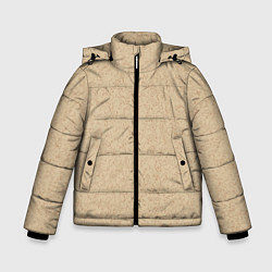 Куртка зимняя для мальчика Текстура камень тёмно-бежевый, цвет: 3D-черный