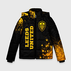 Зимняя куртка для мальчика Leeds United - gold gradient вертикально