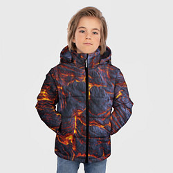 Куртка зимняя для мальчика Вулканическая лава, цвет: 3D-черный — фото 2