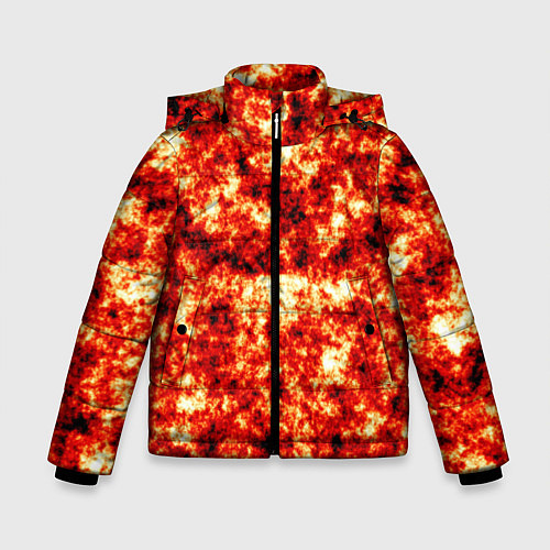Зимняя куртка для мальчика Vulcan lava texture / 3D-Черный – фото 1
