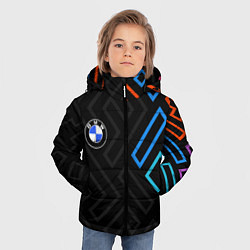 Куртка зимняя для мальчика BMW brand color carbon, цвет: 3D-черный — фото 2
