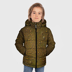 Куртка зимняя для мальчика Золотые камушки, цвет: 3D-красный — фото 2