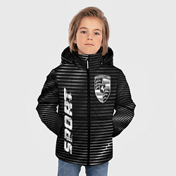 Куртка зимняя для мальчика Porsche sport metal, цвет: 3D-черный — фото 2