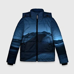 Куртка зимняя для мальчика Дюна - звездное небо, цвет: 3D-черный