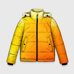 Куртка зимняя для мальчика Яркий оранж, цвет: 3D-черный