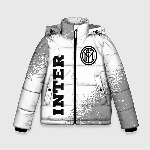 Зимняя куртка для мальчика Inter sport на светлом фоне вертикально / 3D-Черный – фото 1