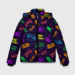 Куртка зимняя для мальчика Game today, цвет: 3D-черный