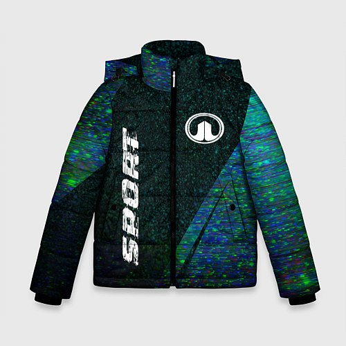Зимняя куртка для мальчика Great Wall sport glitch blue / 3D-Черный – фото 1