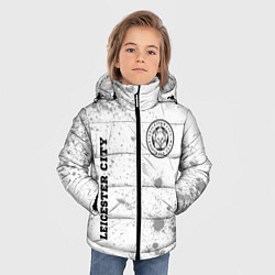 Куртка зимняя для мальчика Leicester City sport на светлом фоне вертикально, цвет: 3D-черный — фото 2