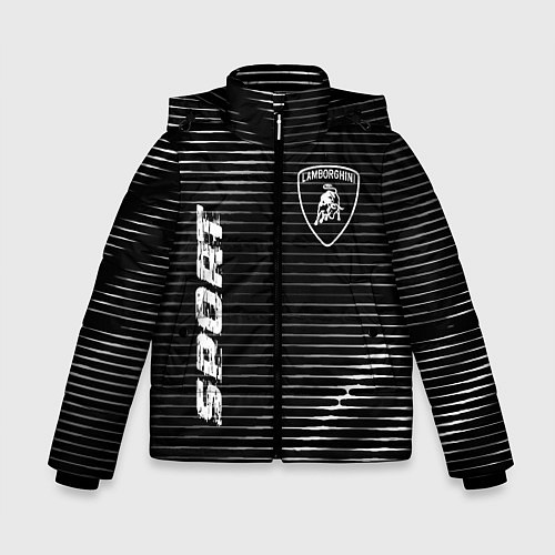 Зимняя куртка для мальчика Lamborghini sport metal / 3D-Черный – фото 1