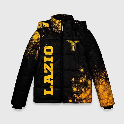 Зимняя куртка для мальчика Lazio - gold gradient вертикально / 3D-Черный – фото 1