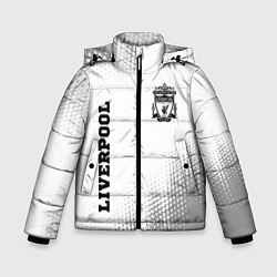 Куртка зимняя для мальчика Liverpool sport на светлом фоне вертикально, цвет: 3D-черный