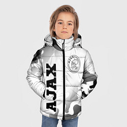 Куртка зимняя для мальчика Ajax sport на светлом фоне вертикально, цвет: 3D-черный — фото 2