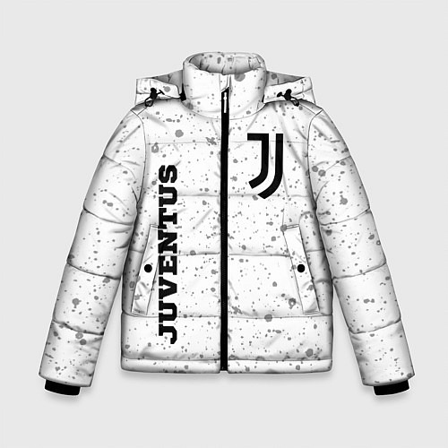 Зимняя куртка для мальчика Juventus sport на светлом фоне вертикально / 3D-Черный – фото 1