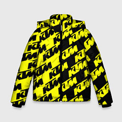 Зимняя куртка для мальчика KTU жёлто чёрный стиль