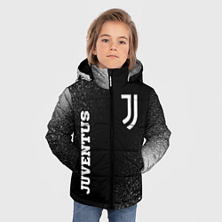 Куртка зимняя для мальчика Juventus sport на темном фоне вертикально, цвет: 3D-черный — фото 2