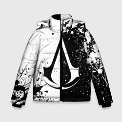 Зимняя куртка для мальчика Assasins Creed - black and white
