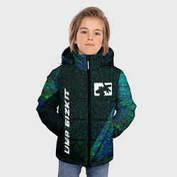 Куртка зимняя для мальчика Limp Bizkit glitch blue, цвет: 3D-черный — фото 2