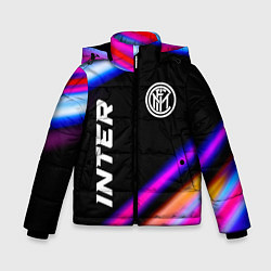 Куртка зимняя для мальчика Inter speed game lights, цвет: 3D-черный