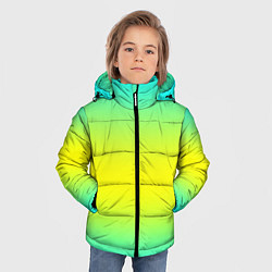 Куртка зимняя для мальчика Кислотный градиент, цвет: 3D-красный — фото 2