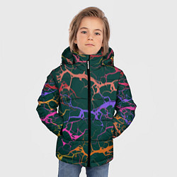 Куртка зимняя для мальчика Разряды на зеленом, цвет: 3D-черный — фото 2