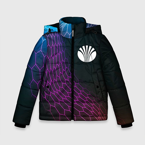 Зимняя куртка для мальчика Daewoo neon hexagon / 3D-Черный – фото 1