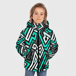 Куртка зимняя для мальчика Разноцветный лабиринт, цвет: 3D-светло-серый — фото 2