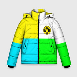 Куртка зимняя для мальчика Borussia color cport, цвет: 3D-черный