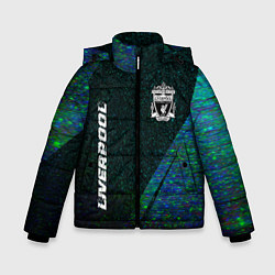 Куртка зимняя для мальчика Liverpool glitch blue, цвет: 3D-черный