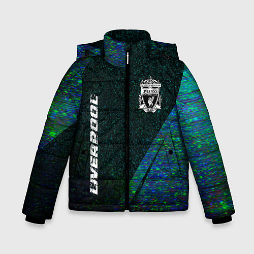 Зимняя куртка для мальчика Liverpool glitch blue / 3D-Черный – фото 1