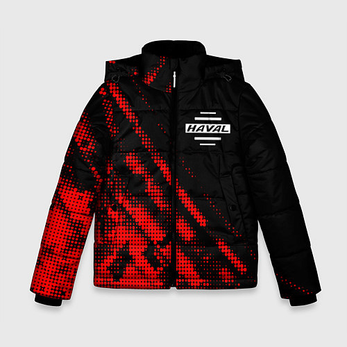 Зимняя куртка для мальчика Haval sport grunge / 3D-Красный – фото 1
