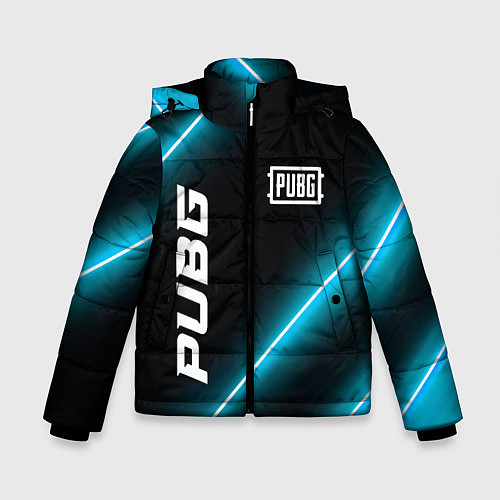 Зимняя куртка для мальчика PUBG неоновые лампы / 3D-Черный – фото 1