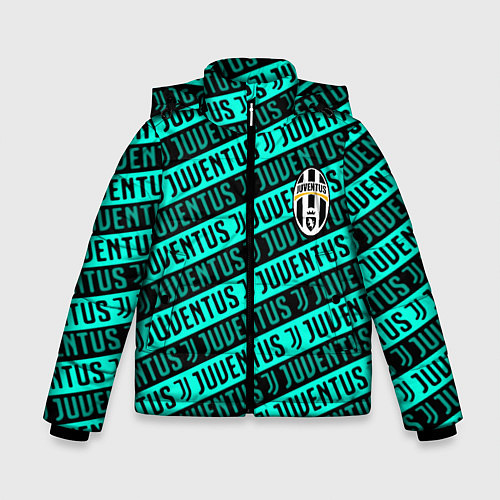 Зимняя куртка для мальчика Juventus pattern logo steel / 3D-Черный – фото 1